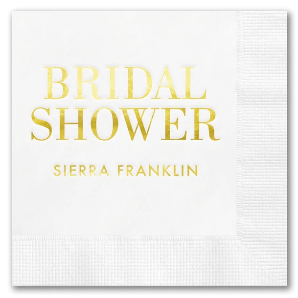 Bridal Shower Napkins